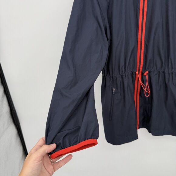 J.Jill Fit Blue Water Repellent Lightweight Athletic Zip Jacket Size XL Red - Picture 4 of 9